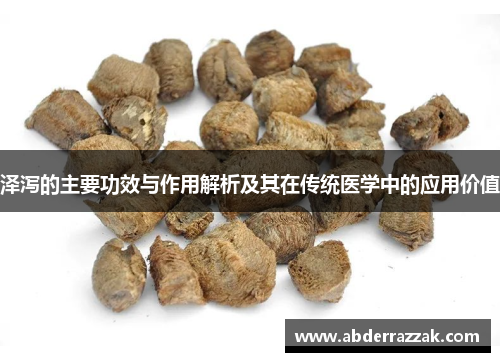 泽泻的主要功效与作用解析及其在传统医学中的应用价值